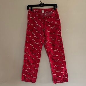 J. Crew Red Penguin Print PJ pants size XXS